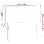 Kopfteil aus hellgrauem Stoff, 100 x 5 x 78/88 cm von vidaXL, Kopf- und Fußteile - Ref: Foro24-345904, Preis: 24,76 €, Rabatt: %
