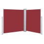 Toldo lateral retráctil rojo 160x600 cm