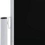 Toldo lateral retráctil negro 180x600 cm
