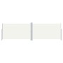 Toldo lateral retráctil color crema 180x600 cm