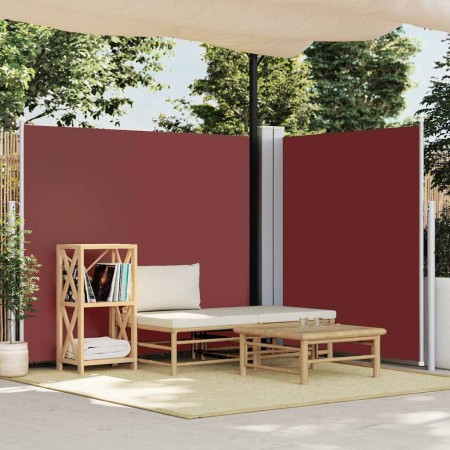 Toldo lateral retráctil marrón 180x600 cm