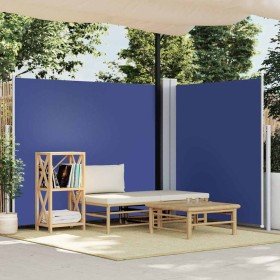 Toldo lateral retráctil azul 180x600 cm