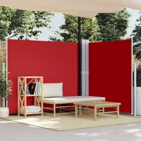 Toldo lateral retráctil rojo 180x600 cm