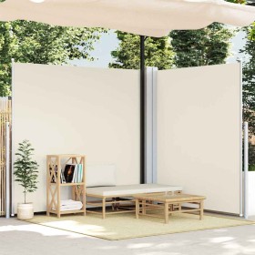 Toldo lateral retráctil crema 200x600 cm