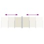 Toldo lateral retráctil crema 200x600 cm
