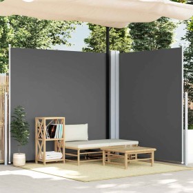 Toldo lateral retráctil antracita 200x600 cm