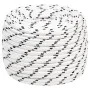 White polyester braided boat rope 14 mmx100 m by vidaXL, Ropes and metal cords - Ref: Foro24-152781, Price: 77,29 €, Discount: %
