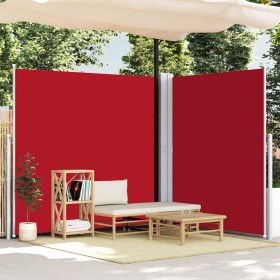 Toldo lateral retráctil rojo 200x600 cm