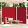 Toldo lateral retráctil rojo 200x600 cm