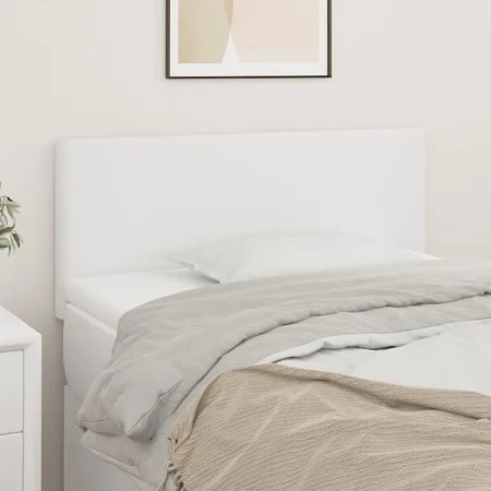 Kopfteil aus weißem Kunstleder, 90 x 5 x 78/88 cm von vidaXL, Kopf- und Fußteile - Ref: Foro24-345753, Preis: 56,31 €, Rabatt: %