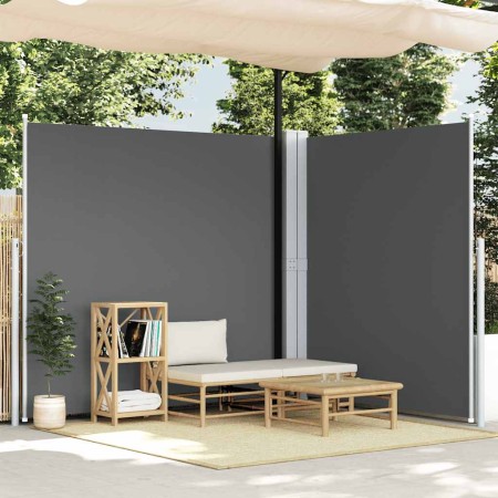 Toldo lateral retráctil antracita 220x600 cm