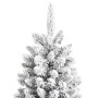 Árbol de Navidad artificial con nieve PVC y PE 210 cm