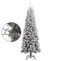 Árbol de Navidad artificial con nieve PVC y PE 210 cm