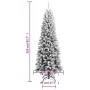 Artificial Christmas tree with snow PVC and PE 210 cm by vidaXL, Christmas trees - Ref: Foro24-345191, Price: 146,58 €, Disco...