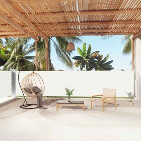 Toldo lateral retráctil crema 140x1000 cm Toldo lateral retráctil crema 140x1000 cm