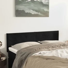 Kopfteile 2 Einheiten aus schwarzem Samt 72x5x78/88 cm von vidaXL, Kopf- und Fußteile - Ref: Foro24-345800, Preis: 60,40 €, R...