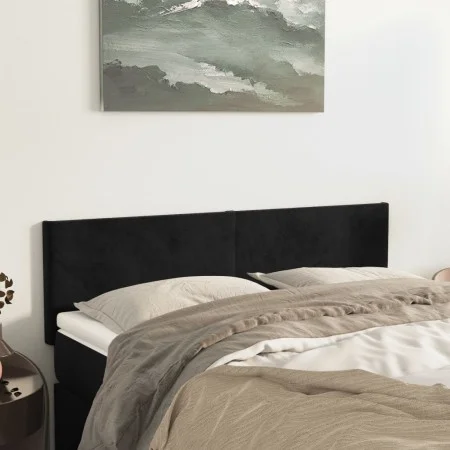 Kopfteile 2 Einheiten aus schwarzem Samt 72x5x78/88 cm von vidaXL, Kopf- und Fußteile - Ref: Foro24-345800, Preis: 61,01 €, R...