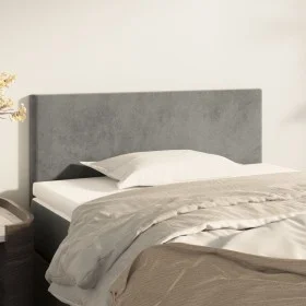Light gray velvet headboard 100x5x78/88 cm by vidaXL, Headboards and footboards - Ref: Foro24-345778, Price: 34,78 €, Discoun...