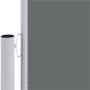 Toldo lateral retráctil gris antracita 200x1000 cm