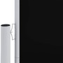 Toldo lateral retráctil negro 220x1000 cm