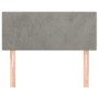 Hellgraues Samtkopfteil 80x5x78/88 cm von vidaXL, Kopf- und Fußteile - Ref: Foro24-345738, Preis: 29,86 €, Rabatt: %