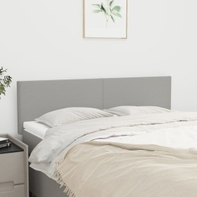 Cabeceros 2 unidades tela gris claro 72x5x78/88 cm de vidaXL, Cabeceros y pies de cama - Ref: Foro24-345784, Precio: 58,56 €,...