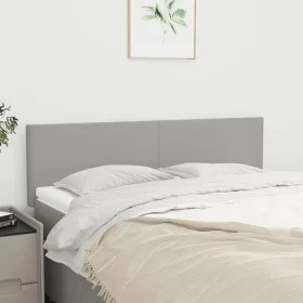 Headboards 2 units light gray fabric 72x5x78/88 cm by vidaXL, Headboards and footboards - Ref: Foro24-345784, Price: 61,92 €,...