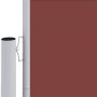 Toldo lateral retráctil marrón 220x1000 cm