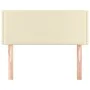 Cabecero de cuero sintético color crema 100x5x78/88 cm de vidaXL, Cabeceros y pies de cama - Ref: Foro24-345914, Precio: 27,2...