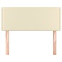 Kopfteil aus cremefarbenem Kunstleder, 100 x 5 x 78/88 cm von vidaXL, Kopf- und Fußteile - Ref: Foro24-345914, Preis: 27,73 €...