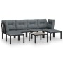 Garden furniture set 7 pieces black and gray synthetic rattan by vidaXL, Garden sets - Ref: Foro24-3187763, Price: 295,00 €, ...
