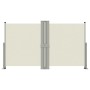 Toldo lateral retráctil crema 140x1200 cm