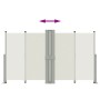 Toldo lateral retráctil crema 140x1200 cm