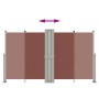 Toldo lateral retráctil marrón 140x1200 cm