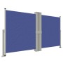 Toldo lateral retráctil azul 140x1200 cm