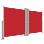 Toldo lateral retráctil rojo 140x1200 cm