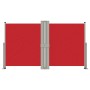 Toldo lateral retráctil rojo 140x1200 cm