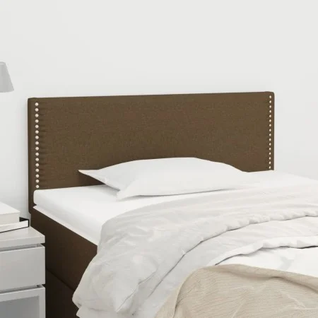 Kopfteil aus dunkelbraunem Stoff, 100 x 5 x 78/88 cm von vidaXL, Kopf- und Fußteile - Ref: Foro24-345907, Preis: 24,20 €, Rab...