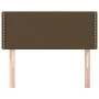 Kopfteil aus dunkelbraunem Stoff, 100 x 5 x 78/88 cm von vidaXL, Kopf- und Fußteile - Ref: Foro24-345907, Preis: 24,20 €, Rab...