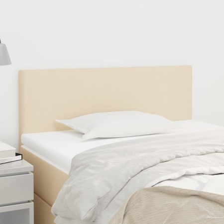 Kopfteil aus cremefarbenem Stoff, 80 x 5 x 78/88 cm von vidaXL, Kopf- und Fußteile - Ref: Foro24-345729, Preis: 46,28 €, Raba...