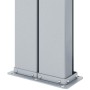 Toldo lateral retráctil marrón 180x1200 cm