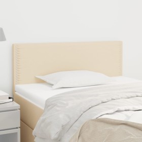 Kopfteil aus cremefarbenem Stoff, 100 x 5 x 78/88 cm von vidaXL, Kopf- und Fußteile - Ref: Foro24-345909, Preis: 31,44 €, Rab...