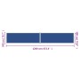 Toldo lateral retráctil azul 200x1200 cm