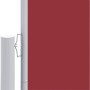 Toldo lateral retráctil rojo 200x1200 cm