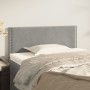Cabecero de terciopelo gris claro 80x5x78/88 cm de vidaXL, Cabeceros y pies de cama - Ref: Foro24-345878, Precio: 38,31 €, De...