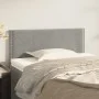 Cabecero de terciopelo gris claro 80x5x78/88 cm de vidaXL, Cabeceros y pies de cama - Ref: Foro24-345878, Precio: 22,64 €, De...