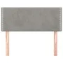 Cabecero de terciopelo gris claro 80x5x78/88 cm de vidaXL, Cabeceros y pies de cama - Ref: Foro24-345878, Precio: 22,64 €, De...