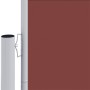 Toldo lateral retráctil marrón 220x1200 cm