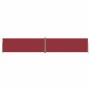 Toldo lateral retráctil rojo 220x1200 cm