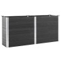 Arriate elevado de jardín WPC gris 200x50x91 cm